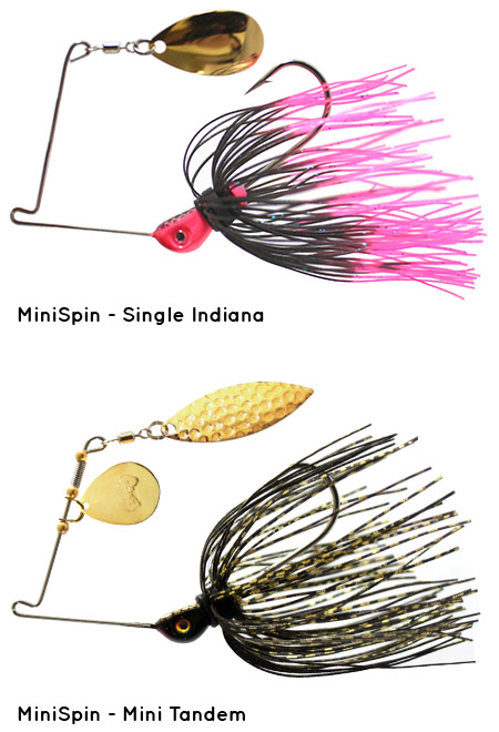 MiniSpin fishing lures